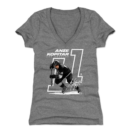 Anze Kopitar Women's V-Neck T-Shirt | 500 LEVEL