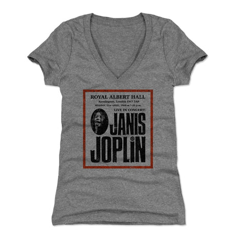 Janis Joplin Women's V-Neck T-Shirt | 500 LEVEL