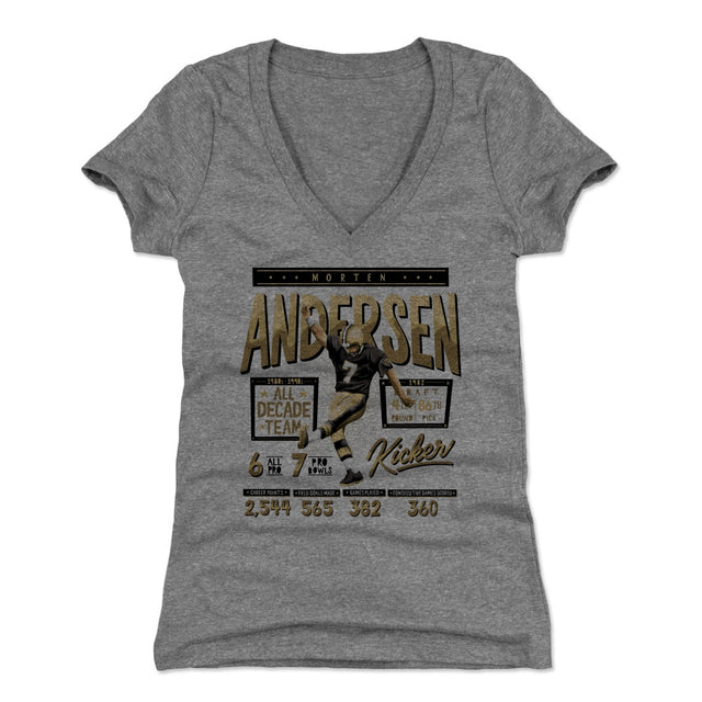 Morten Andersen Women's V-Neck T-Shirt | 500 LEVEL