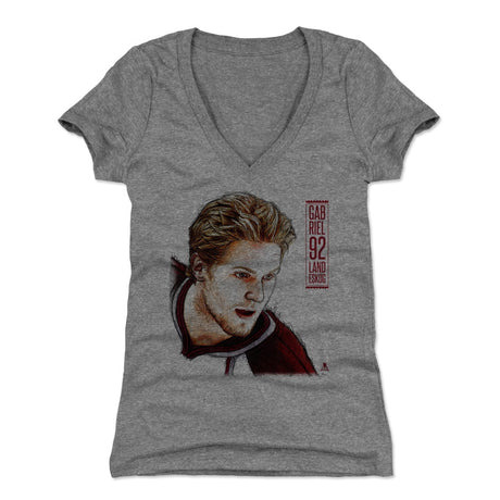 Gabriel Landeskog Women's V-Neck T-Shirt | 500 LEVEL
