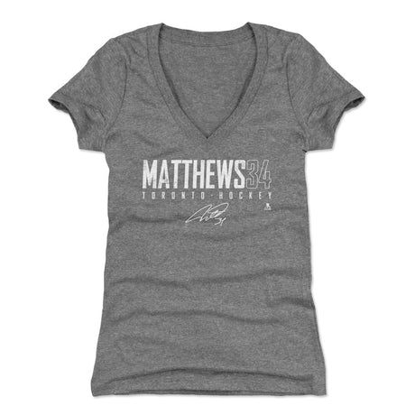 Auston Matthews Women's V-Neck T-Shirt | 500 LEVEL