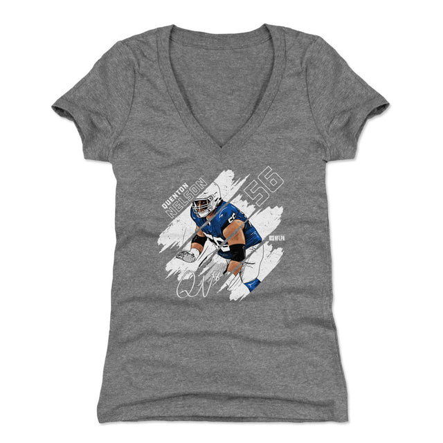 Quenton Nelson Women's V-Neck T-Shirt | 500 LEVEL