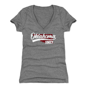 Oklahoma Women's V-Neck T-Shirt | 500 LEVEL