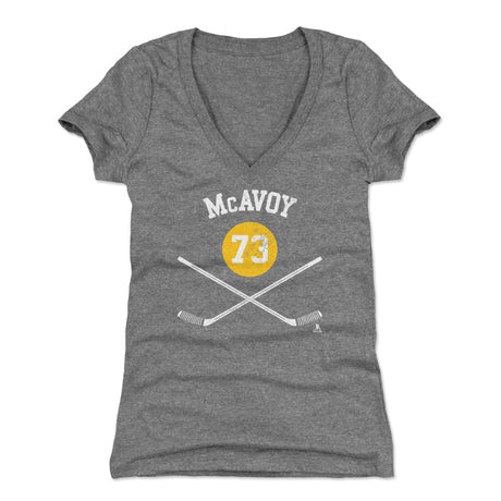 Charlie McAvoy Women's V-Neck T-Shirt | 500 LEVEL