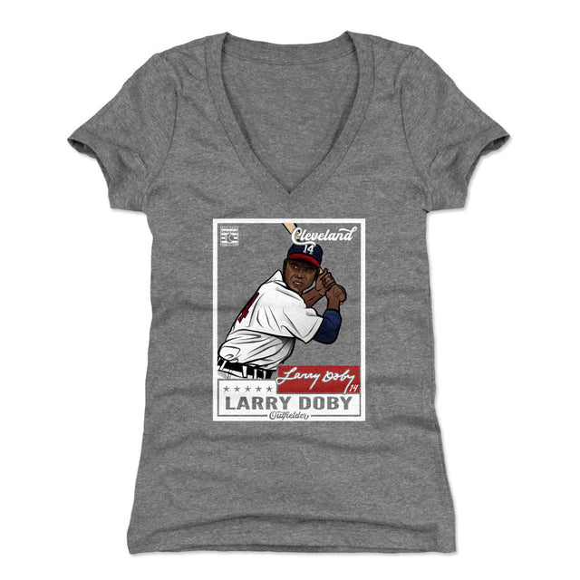 Larry Doby Women's V-Neck T-Shirt | 500 LEVEL