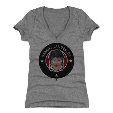 Gabriel Landeskog Women's V-Neck T-Shirt | 500 LEVEL
