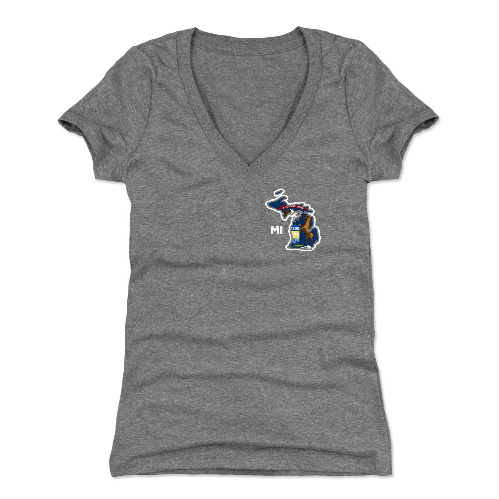 Michigan Women's V-Neck T-Shirt | 500 LEVEL