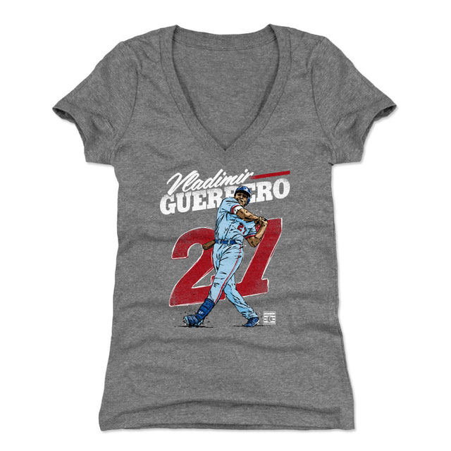 Vladimir Guerrero Women's V-Neck T-Shirt | 500 LEVEL