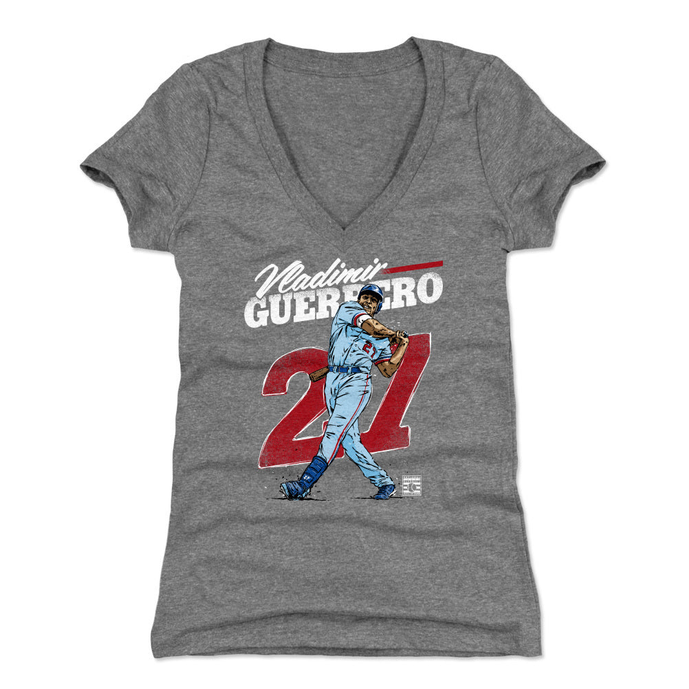 Vladimir Guerrero Women&#39;s V-Neck T-Shirt | 500 LEVEL