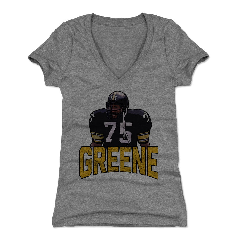 Mean Joe Greene Women's V-Neck T-Shirt | 500 LEVEL