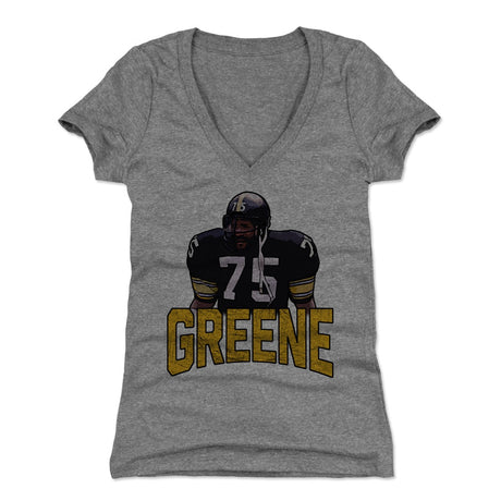 Mean Joe Greene Women's V-Neck T-Shirt | 500 LEVEL