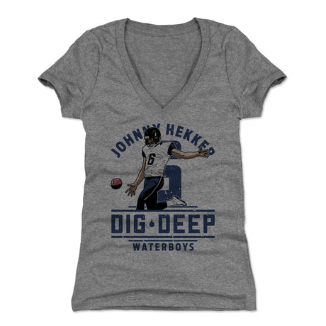 Johnny Hekker Women's V-Neck T-Shirt | 500 LEVEL