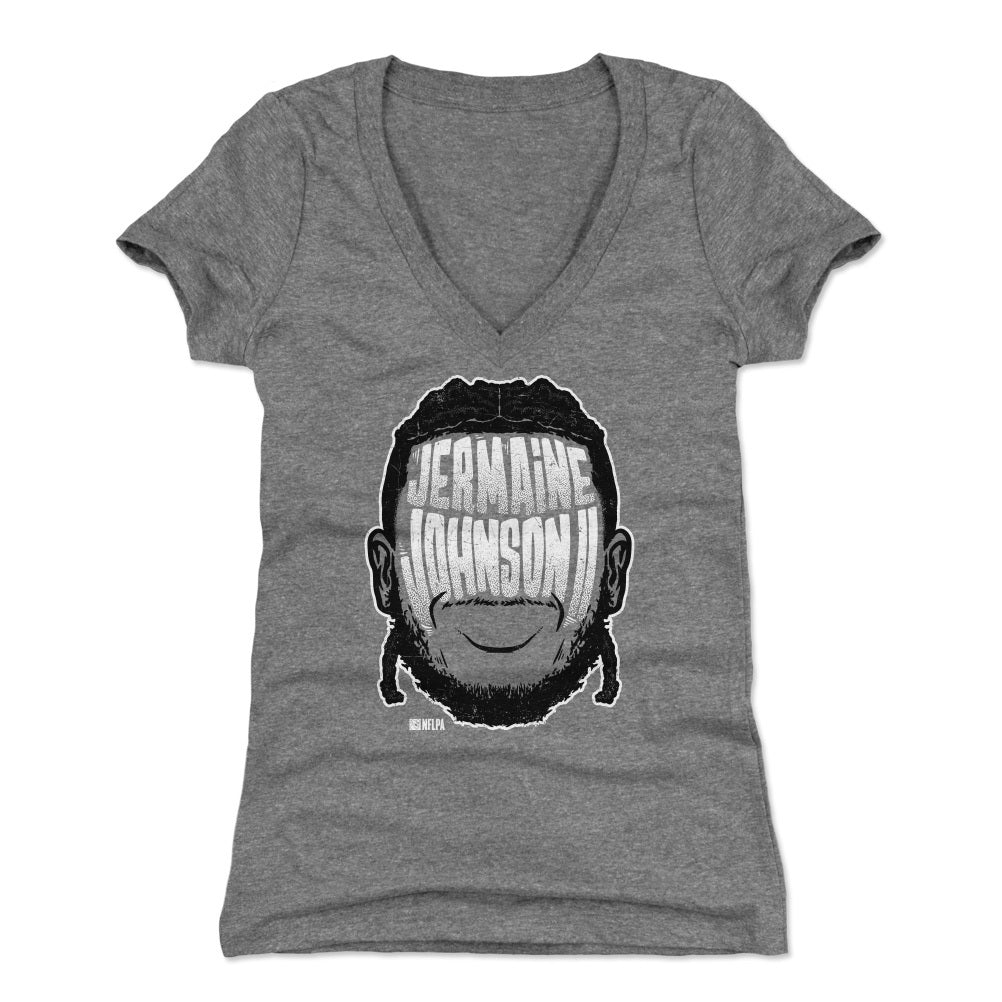Jermaine Johnson II Women&#39;s V-Neck T-Shirt | 500 LEVEL
