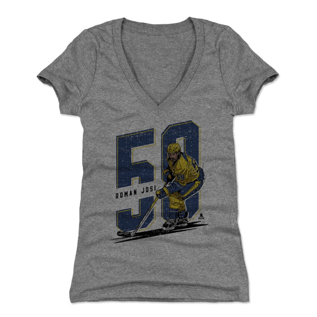Roman Josi Women's V-Neck T-Shirt | 500 LEVEL