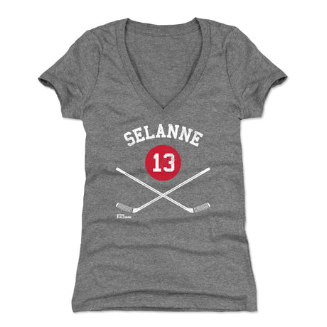 Teemu Selanne Women's V-Neck T-Shirt | 500 LEVEL