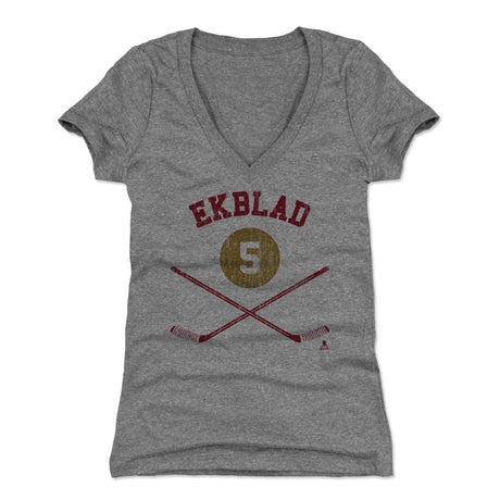 Aaron Ekblad Women's V-Neck T-Shirt | 500 LEVEL