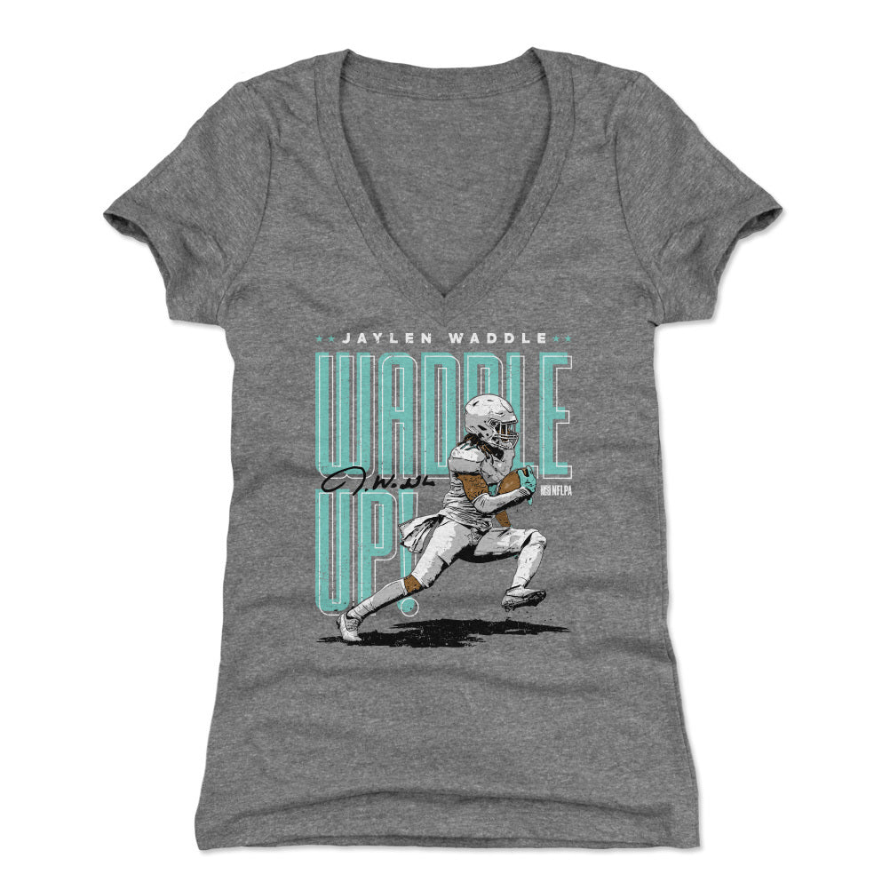 Jaylen Waddle Women&#39;s V-Neck T-Shirt | 500 LEVEL