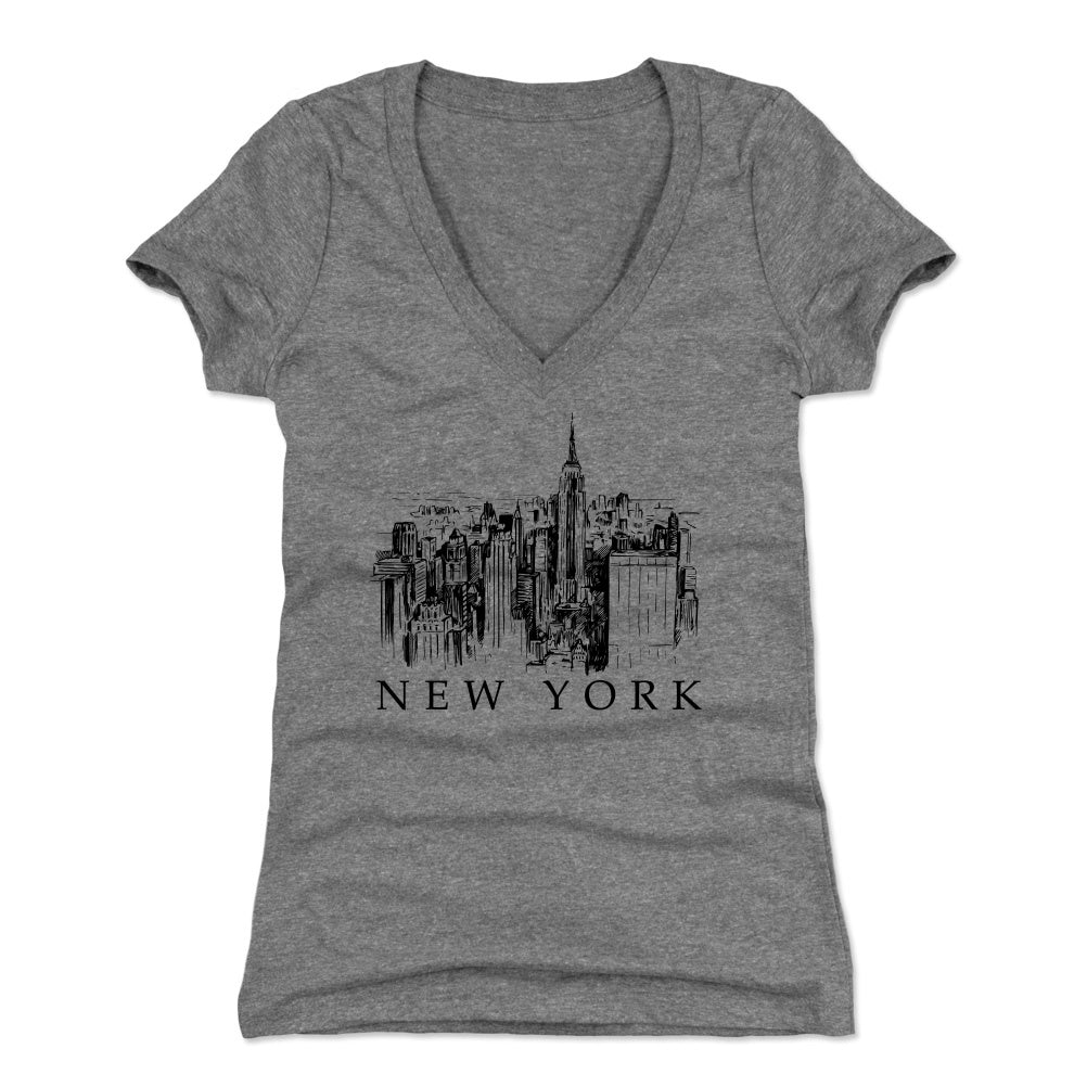 New York Women's V-Neck T-Shirt | 500 LEVEL