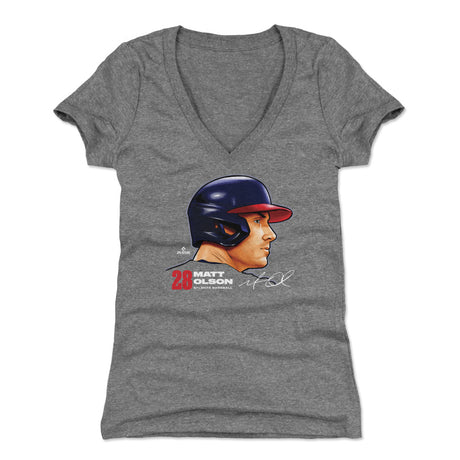 Matt Olson Women's V-Neck T-Shirt | 500 LEVEL