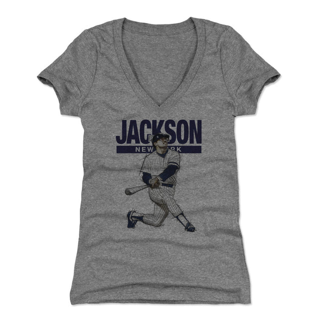 Reggie Jackson Women's V-Neck T-Shirt | 500 LEVEL