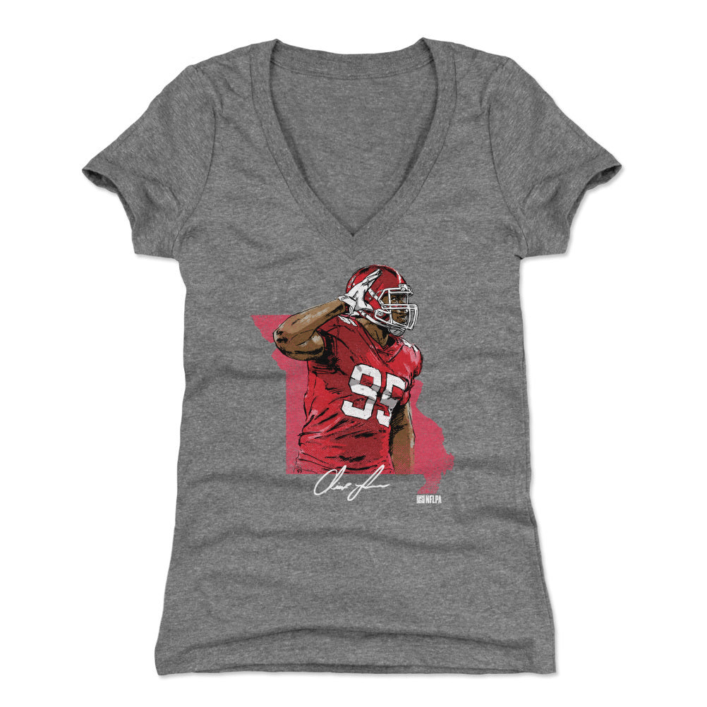 Chris Jones Women's V-Neck T-Shirt | 500 LEVEL