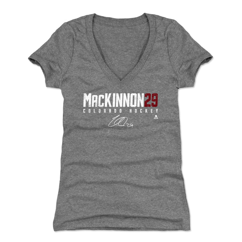 Nathan MacKinnon Women's V-Neck T-Shirt | 500 LEVEL