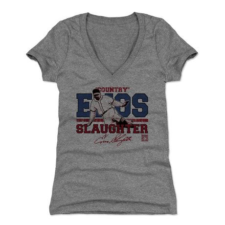 Enos Slaughter Women's V-Neck T-Shirt | 500 LEVEL