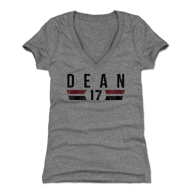 Nakobe Dean Women's V-Neck T-Shirt | 500 LEVEL