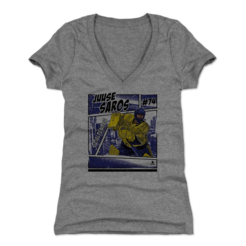 Juuse Saros Women&#39;s V-Neck T-Shirt | 500 LEVEL