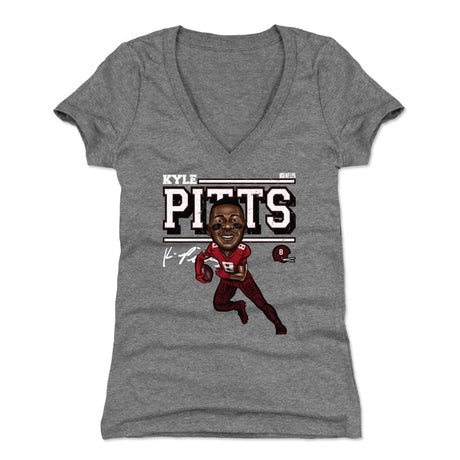 Kyle Pitts Women's V-Neck T-Shirt | 500 LEVEL