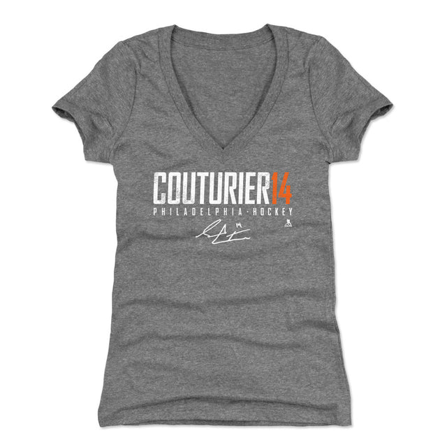 Sean Couturier Women's V-Neck T-Shirt | 500 LEVEL