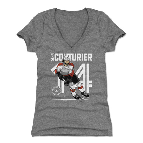 Sean Couturier Women's V-Neck T-Shirt | 500 LEVEL