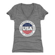 USA Women's V-Neck T-Shirt | 500 LEVEL