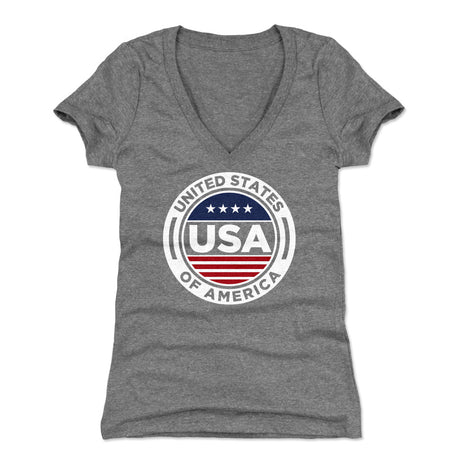 USA Women's V-Neck T-Shirt | 500 LEVEL