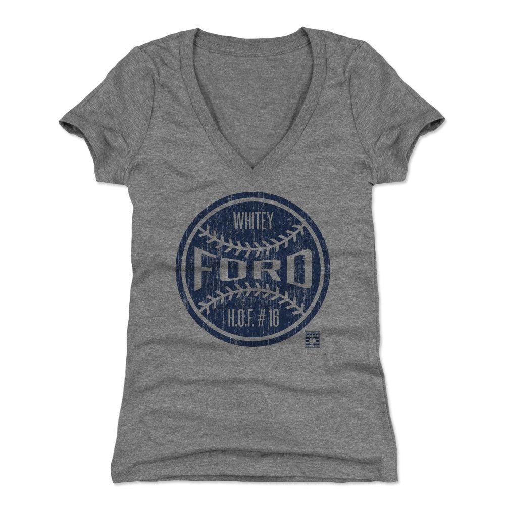 Whitey Ford Women's V-Neck T-Shirt | 500 LEVEL