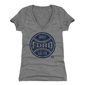 Whitey Ford Women's V-Neck T-Shirt | 500 LEVEL