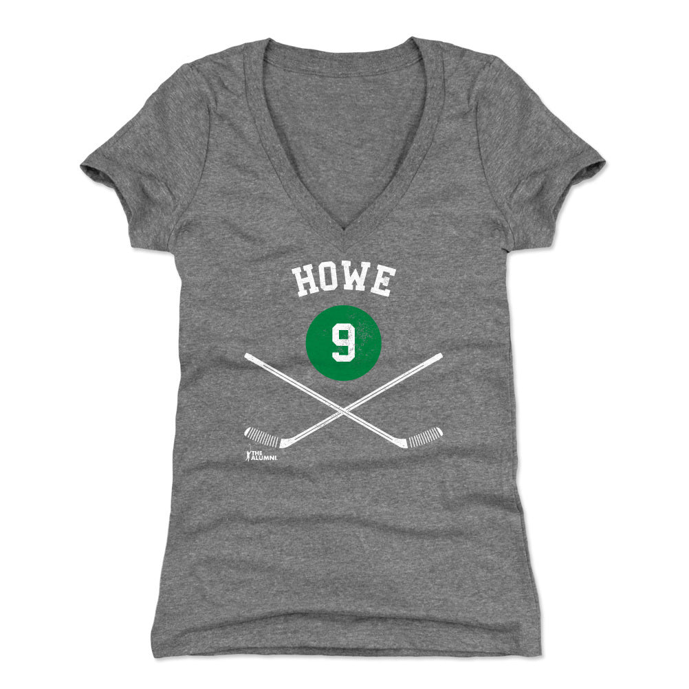 Gordie Howe Women's V-Neck T-Shirt | 500 LEVEL