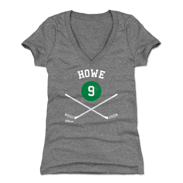 Gordie Howe Women's V-Neck T-Shirt | 500 LEVEL