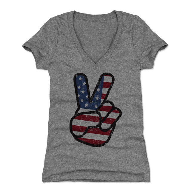 USA Women's V-Neck T-Shirt | 500 LEVEL