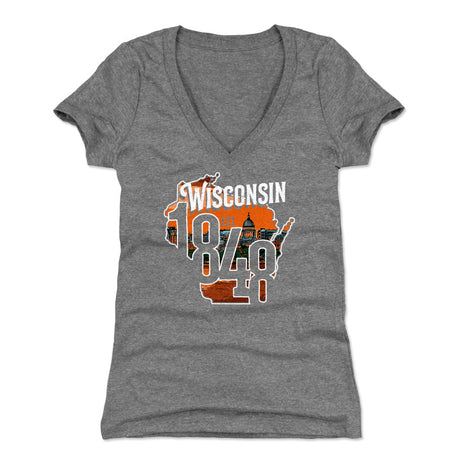 Wisconsin Women's V-Neck T-Shirt | 500 LEVEL