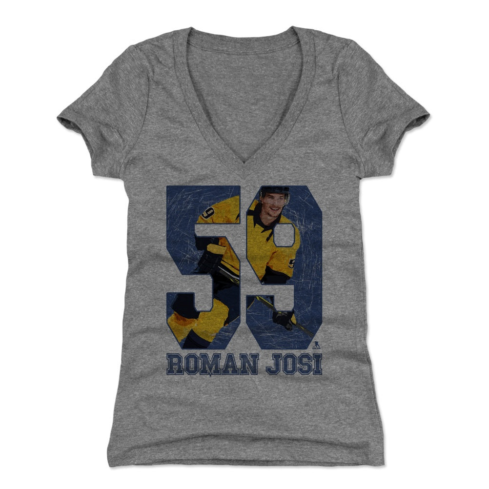 Roman Josi Women's V-Neck T-Shirt | 500 LEVEL