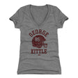 George Kittle Women's V-Neck T-Shirt | 500 LEVEL