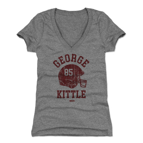 George Kittle Women's V-Neck T-Shirt | 500 LEVEL