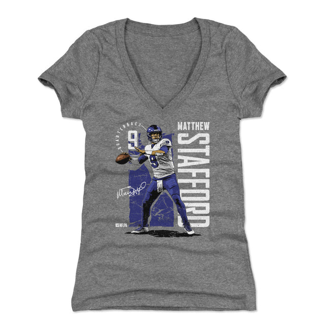 Matthew Stafford Women's V-Neck T-Shirt | 500 LEVEL