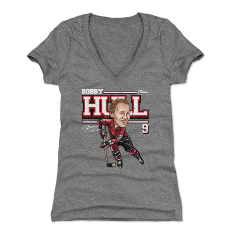 Bobby Hull Women's V-Neck T-Shirt | 500 LEVEL