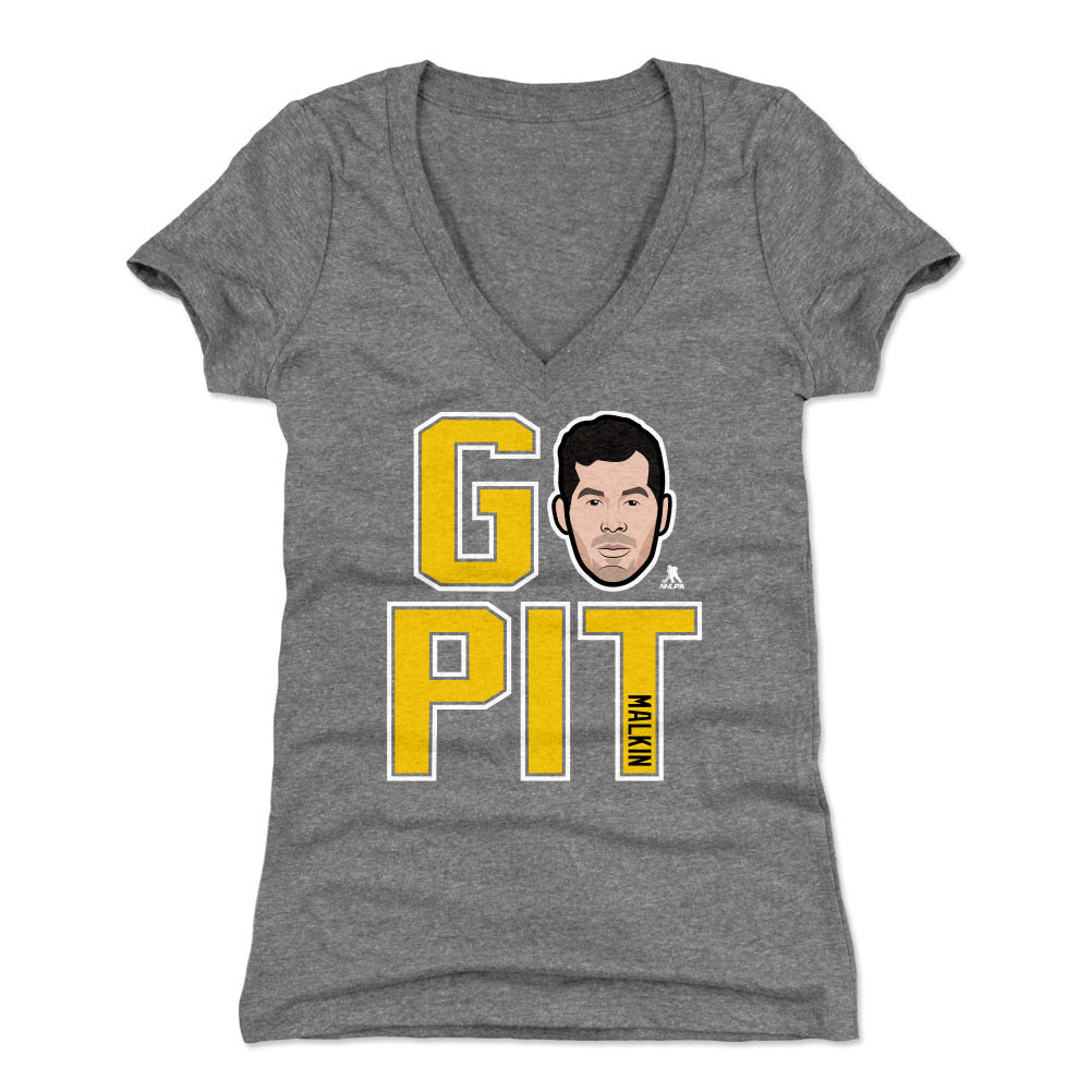 Evgeni Malkin Women's V-Neck T-Shirt | 500 LEVEL