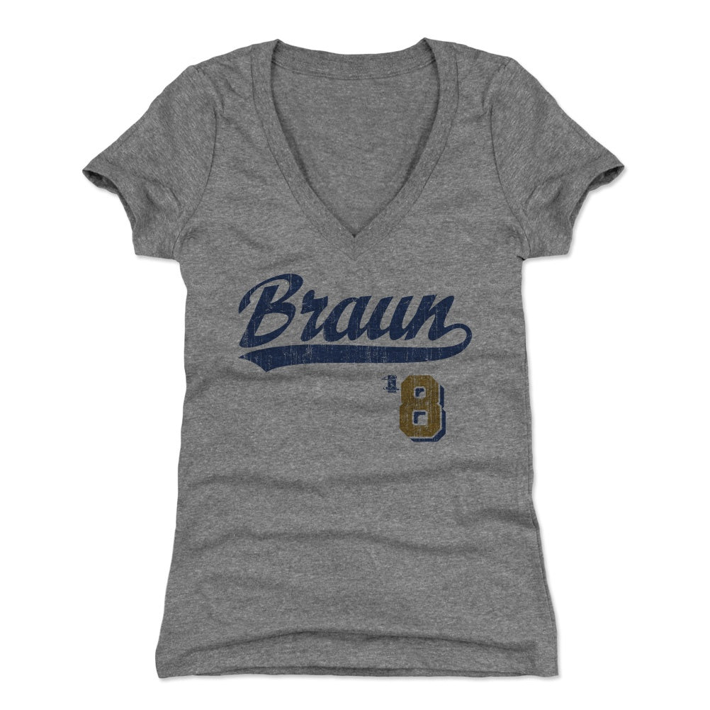 Ryan Braun Women&#39;s V-Neck T-Shirt | 500 LEVEL
