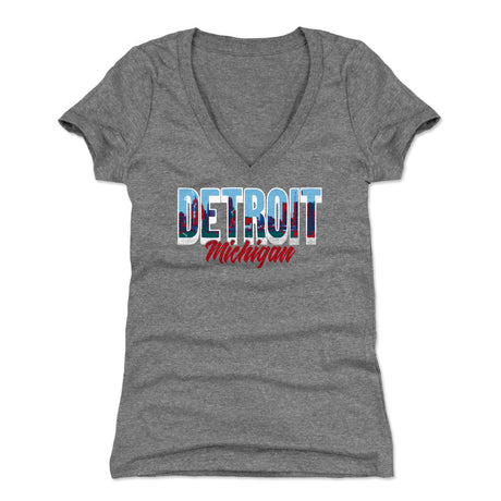 Detroit Women's V-Neck T-Shirt | 500 LEVEL