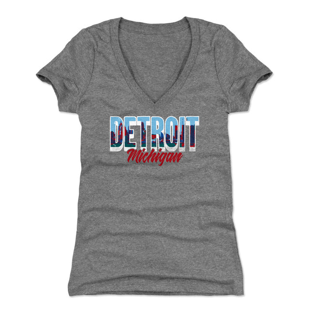 Detroit Women's V-Neck T-Shirt | 500 LEVEL