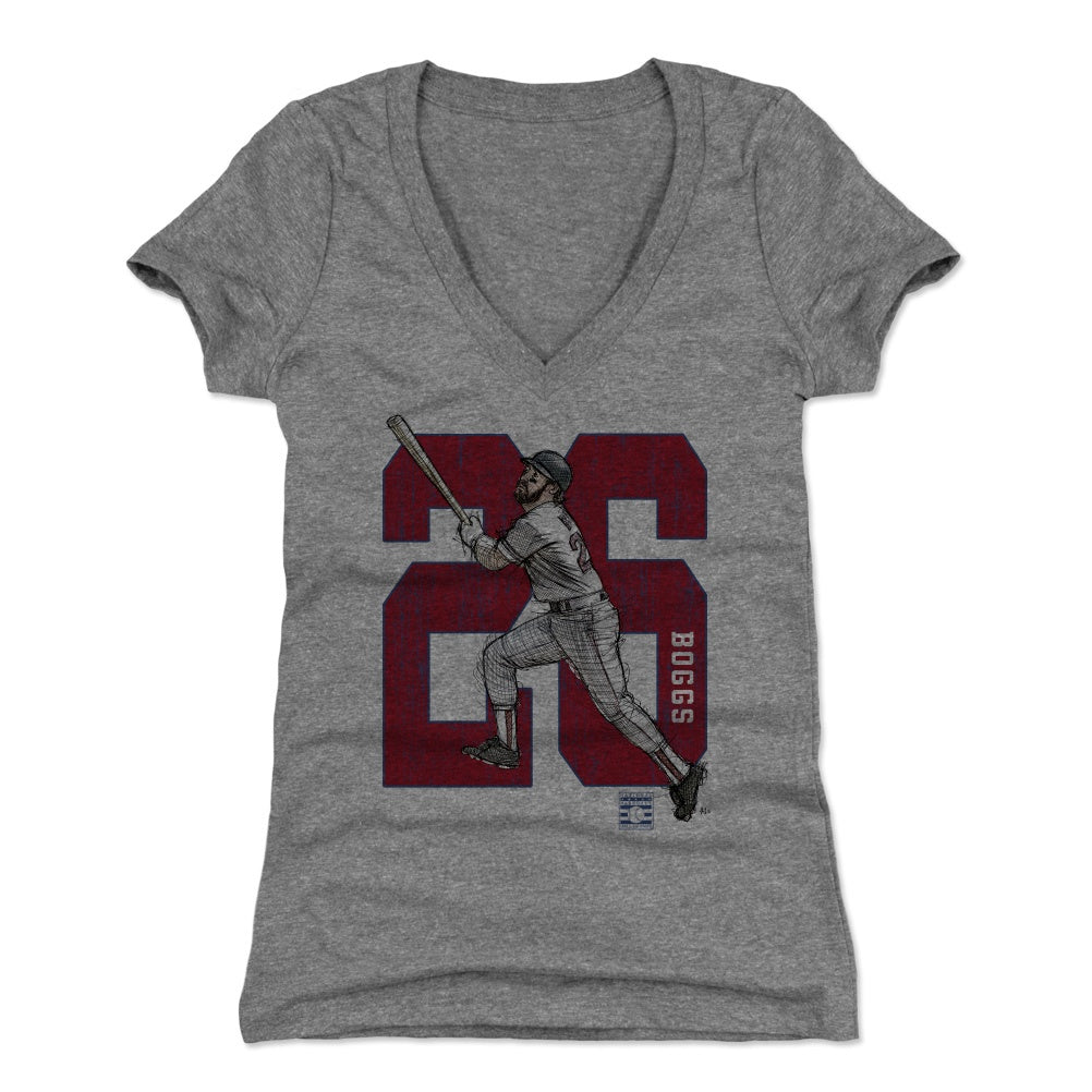 Wade Boggs Women's V-Neck T-Shirt | 500 LEVEL